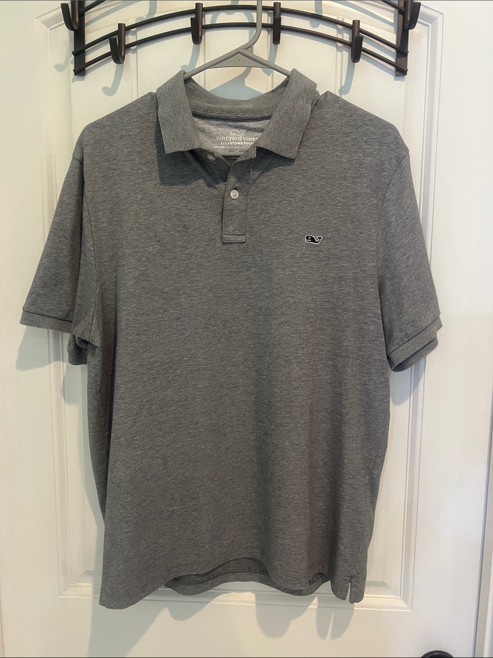 Vineyard Vines Heather Gray Men's Polo